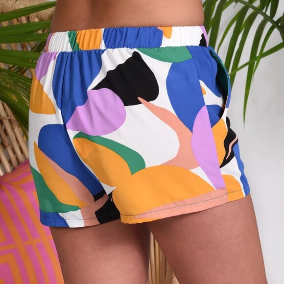 My Girls by Material girls high rise elastic band shorts size S - Picture 3 of 10